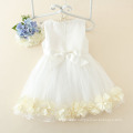 hot sale baby girls party dress/wedding floral dress/with Necklace